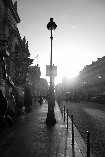 Gray-scale and streets
